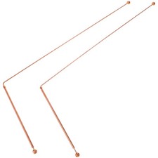 2Pcs Copper Dowsing Rods Lightweight Divining Tool for Outdoor and Home Dowsing