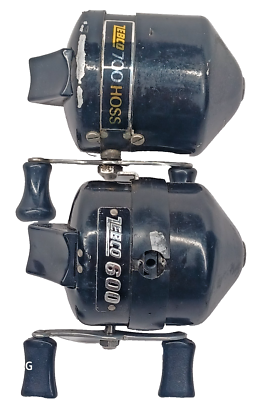 TＨＥＳK A TＥ Ro o M JE ANー M IＣＨＥＬB Vintage Zebco 700 Hoss Zebco 600 Vintage Fishing Reels Lot Black