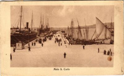 CPA AK TRIESTE Molo S. Carlo ITALIEN (529498)