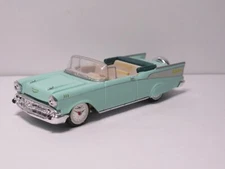 Racing Champions Mint Teal 1957 Chevy Bel Air Convertible