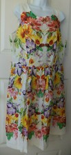 Robbie Bee Floral Lined Sleeveless Summer Dress