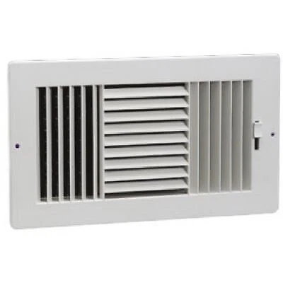3 Way Sidewall Register, Steel, White, 12 x 6-In. -383W12X6 | eBay