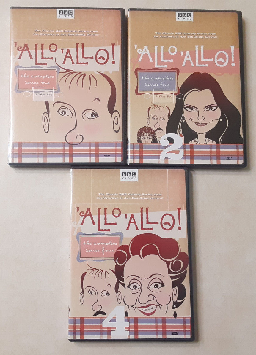 Allo 'Allo! Complete Series One Two Four 1 2 4 DVD Lot BBC Warner Home Video | eBay Allo 'Allo! Complete Series One Two Four 1 2 4 DVD Lot BBC Warner Home Video | eBay