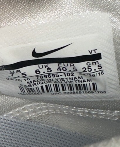 Taglia 7,5 - Nike Air Max Zero QS bianco platino puro da uomo - Foto 7 di 8