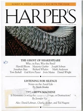 HARPER'S '99: WHO WAS SHAKESPEARE?, MONSANTO, NYC NIGHTMARE SUBSTITUTE TEACHERS