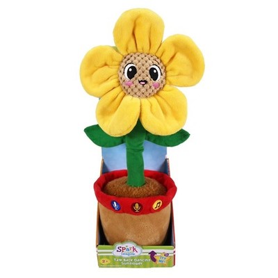 Interactive Talking Dancing Plush Sunflower Toy with Lights Repeats Your Words
