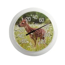 Indoor Outdoor Dial Decorative Thermometer, Wireless Thermometer Sweet Fawn