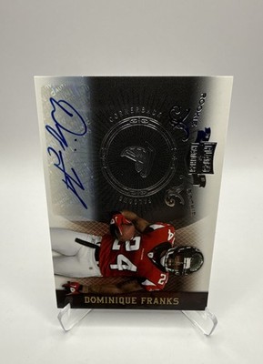 2010 Panini Plates & Patches - Rookie Dominique Franks 24/50 Players Number