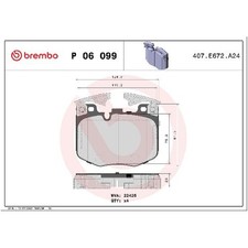 Brembo Bremsbelagsatz Bremskl�tze vorne 34116880735 34116888457 21266112