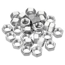 30pcs M8 x 1.0 Steel Hex Nuts Metric Thread Zinc Plated Finished 6mm Height