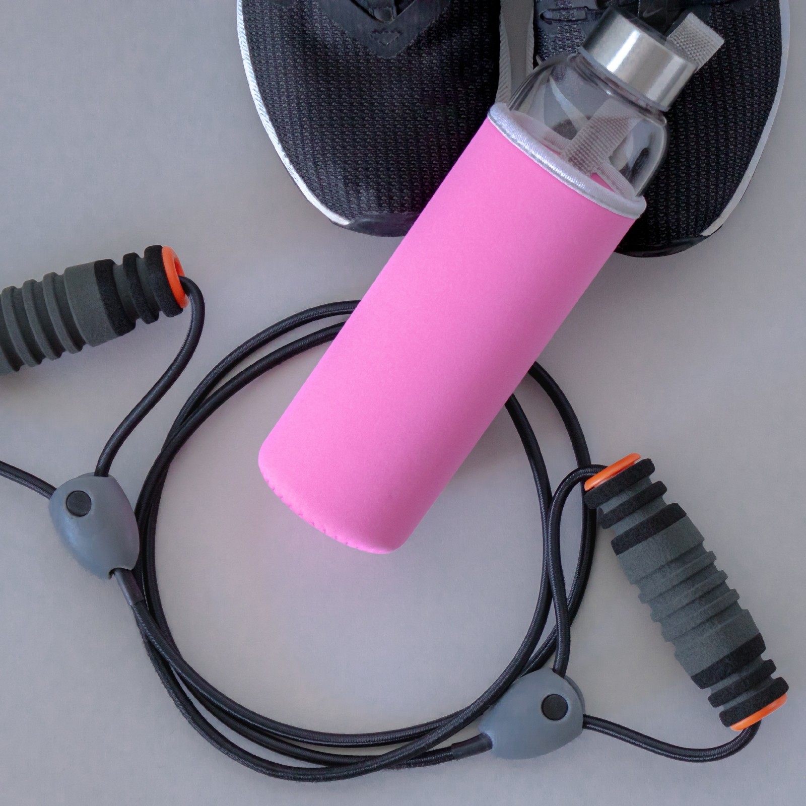 2pcs 18.5 oz Neoprene Insulated Water Bottle Sleeve Black