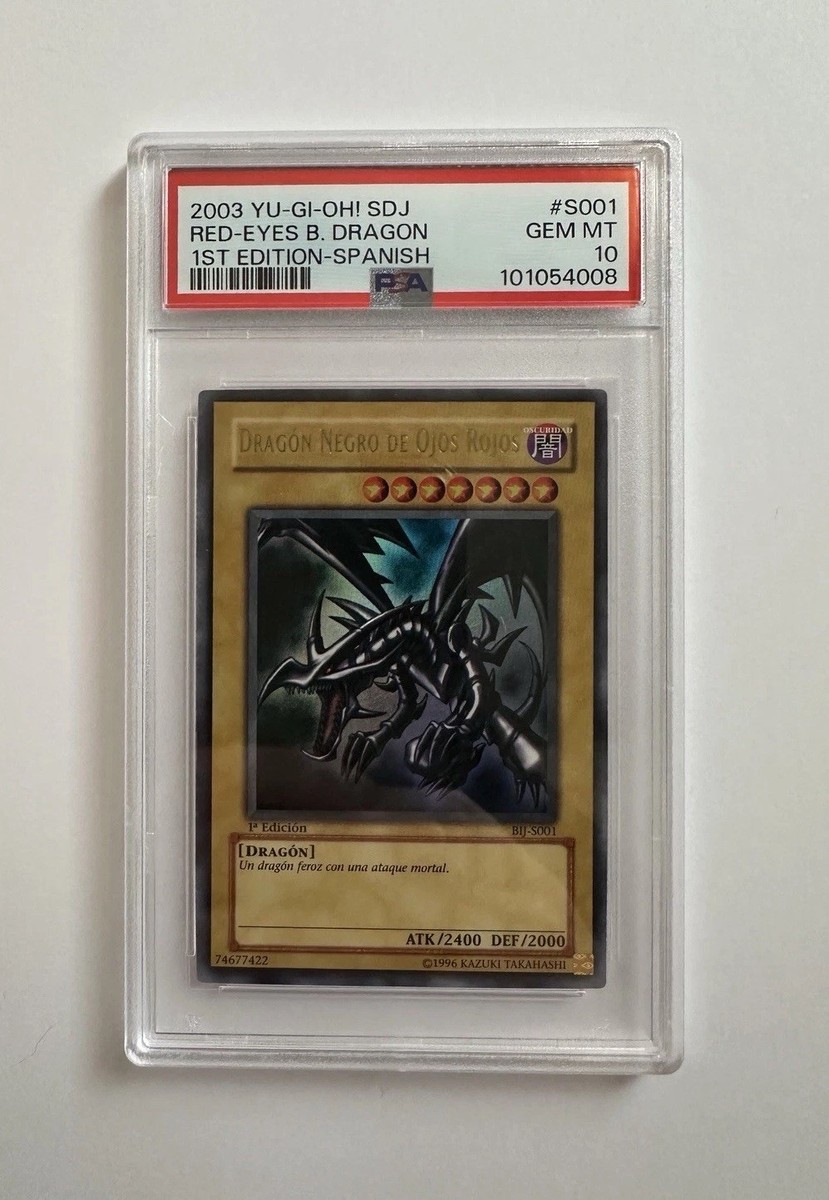 Yu-Gi-Oh! 2003 Red-Eyes Black Dragon - Spanish 1st Edition PSA 10
