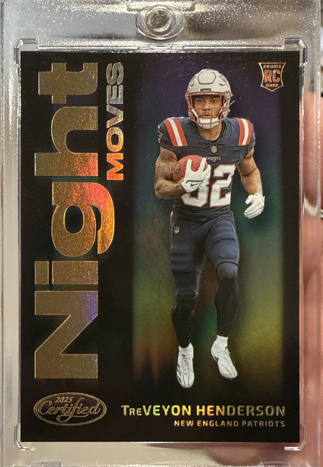 2025 Panini Certified RC Treveyon Henderson Night Moves Case Hit SSP Patriots