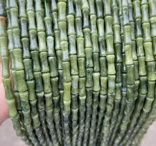Brand New Natural 5 12mm Bamboo Tube Beads, Jade Beads, Loose Beads, 15in