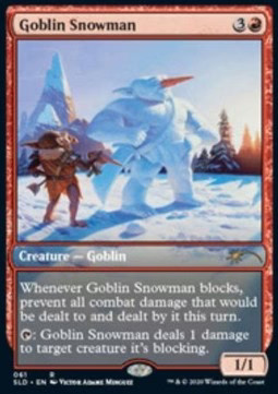 Magic/MTG Goblin Snowman SLD-61 Rare Englisch NM Foil