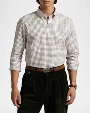  168 Polo Ralph Lauren Men's Tattersall Poplin Classic Fit Shirt, Multi, M