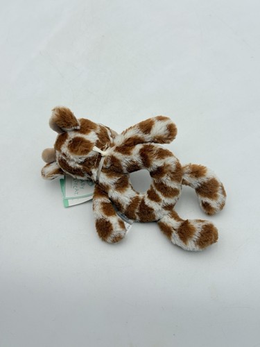 Jellycat Rassel Giraffe Ring Plüsch Baby braun gepunktet Griff Entwicklung Spielzeug Etiketten - Bild 5 von 10