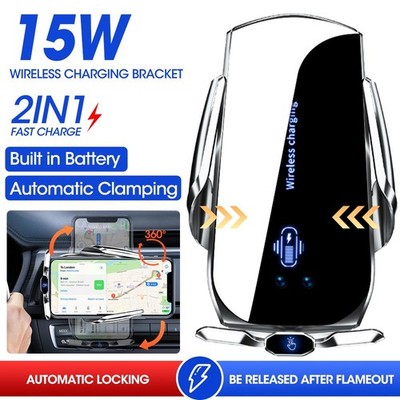 Auto Qi Ladegerät KFZ Handliche Halterung Induktionen Klemmen Wireless Ladegerät