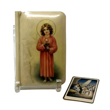 Vintage 1939 Children's Prayer Book: Jesus, Help Me - Celluloid Cover 4" x 2.75"