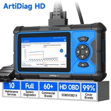TOPDON ArtiDiag HD Heavy-Duty Scanner Full System Diagnostic 10 Reset Services
