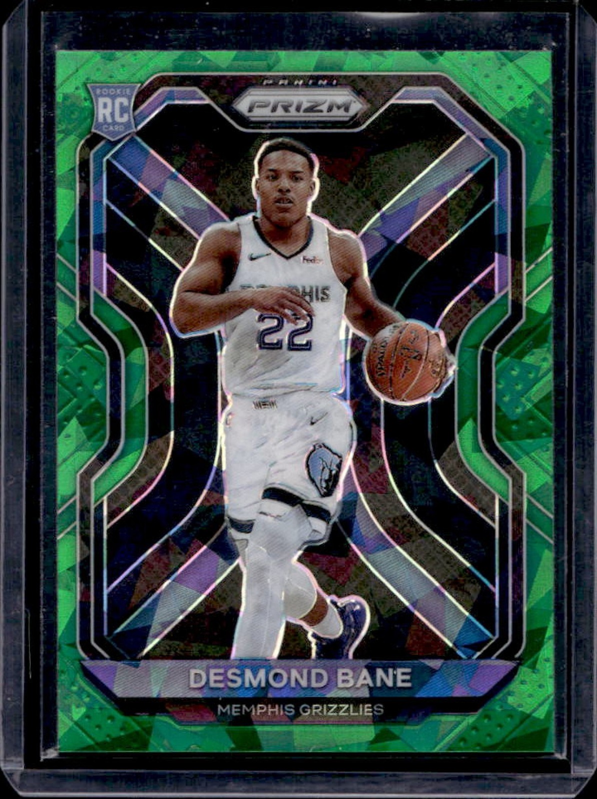 2020-21 Prizm Desmond Bane RC Green Ice Prizm Rookie #297 Grizzlies