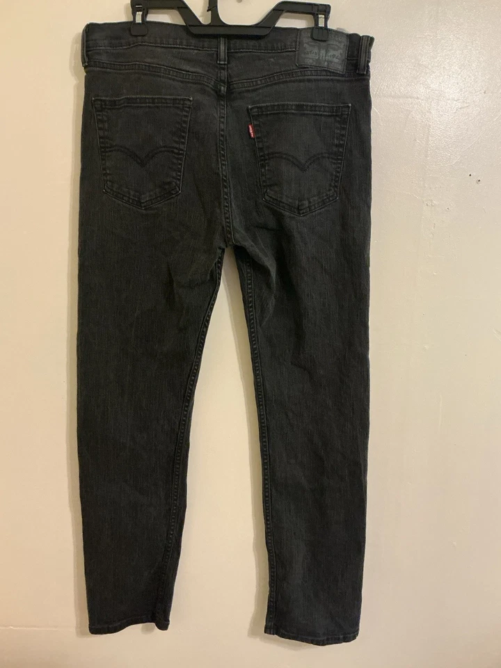 Original Riveted Levi Strauss & Co. 508 Black Jeans W34 L32 Taper Black Wash - Image 2 of 4