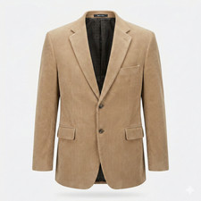 Lauren Ralph Lauren Sport Corduroy Blazer Tan Camel Jacket Professor Ivy 42R
