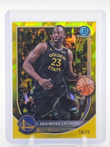 DRAYMOND GREEN 2025-26 BOWMAN CHROME SAPPHIRE YELLOW REFRACTOR /75 Q2117