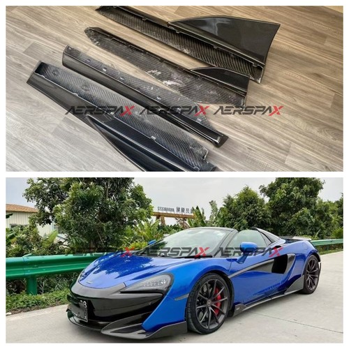 For McLaren 540C 570S 570GT 2016-2021 Real Carbon Fiber Side Skirt Body 4PCS - Picture 11 of 11