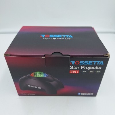 Rossetta Star Projector LED Night Light Aurora Galaxy w/ Bluetooth Speaker