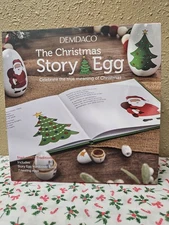 Demdaco The Christmas Story Egg And Book- New with Tag True Meaning Of Christmas