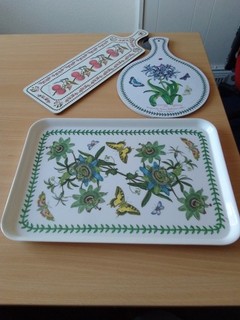 Two Melamine Chopping Boards And 1 Tray Portmeirion