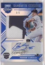 2018 Panini Elite Extra Edition Blue 3/5 Parker Caracci #UCSA-PC Auto hg6