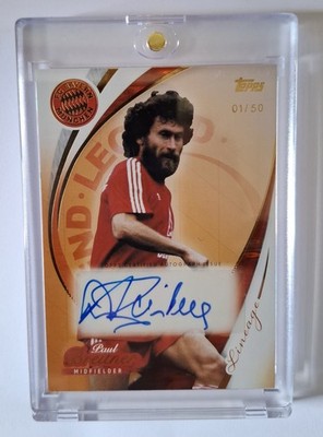 25/26 Topps Lineage FC Bayern München Paul Breitner Auto 01/50 Gold