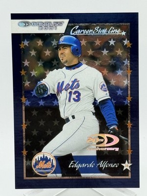 Edgardo Alfonzo 2001 Donruss #54 Career Stat Line /296 Z1