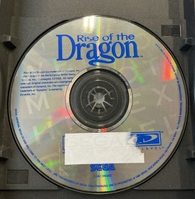 Rise of the Dragon Sega CD Missing Back Tested -- S2G --