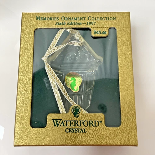 Vintage Waterford Christmas Ornament Crystal Memories Lantern Sixth Edition 1997