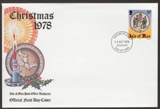 Isle of Man 1978 FDC Christmas - Hunt the Wren