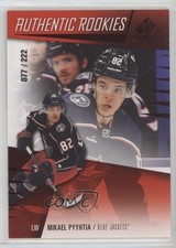 2023 Upper Deck SP Game Used Authentic Rookies Red /222 Mikael Pyyhtia #263 2d8