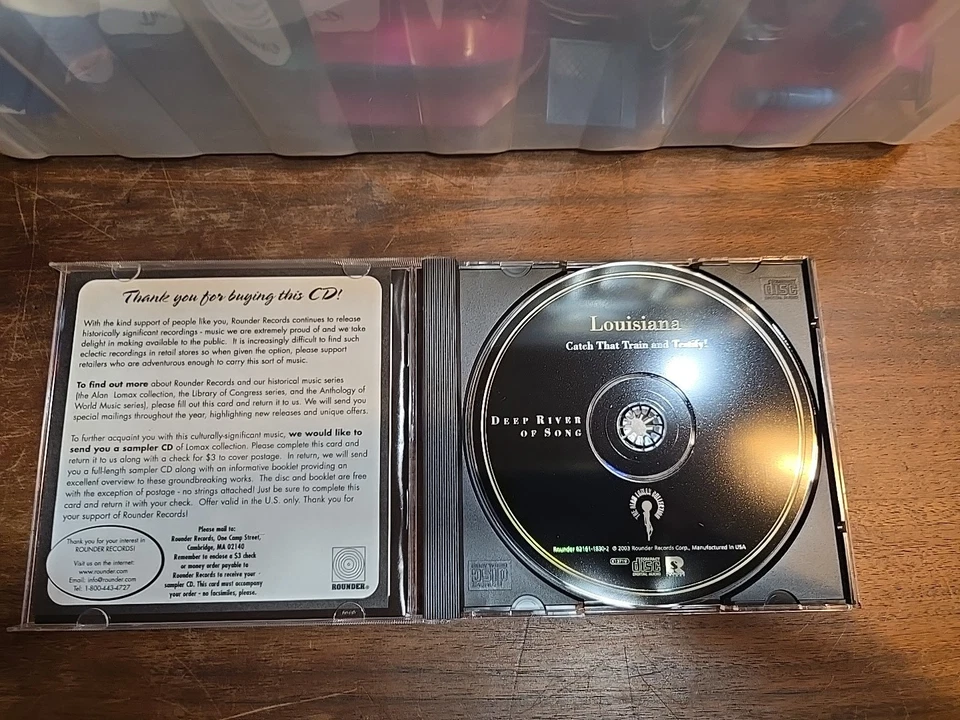 Deep River of Song: Louisiana: Catch That Train by Lomax, Alan (CD, 2004) Foto 4 de 4