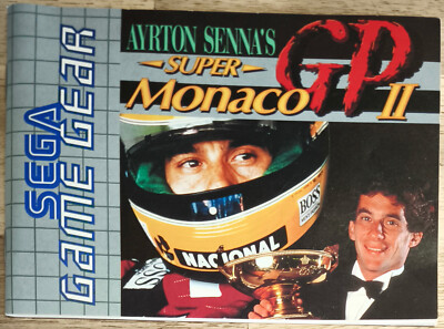 Ayrton Senna's Super Monaco GP 2 Anleitung Handbuch Sega Game Gear