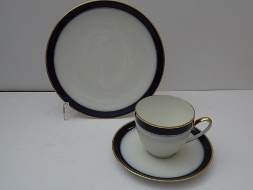 Hutschenreuther Olivia Kaffeeservice 6 Personen Kobalt mit Goldrand 21 Teile - Bild 5 von 12