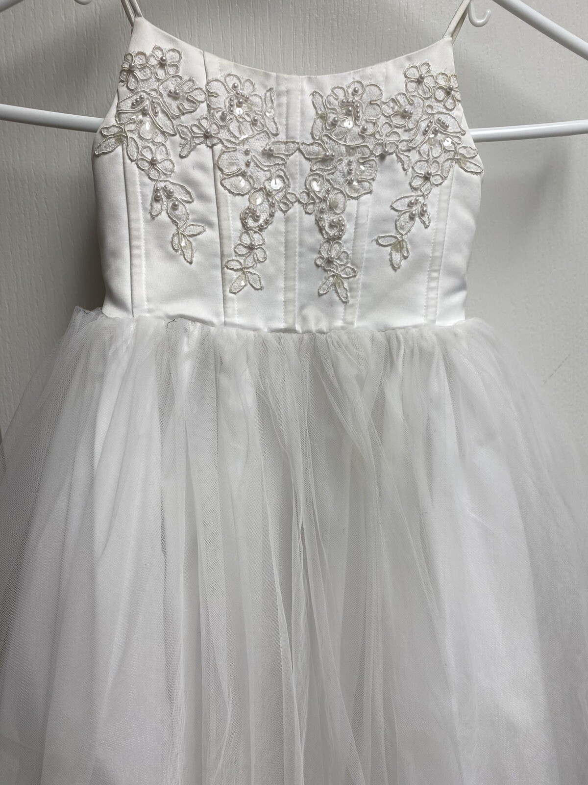 DAVID'S BRIDAL DESIGNER OLEG CASSINI FLOWER GIRL'S DRESS SIZE