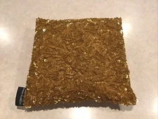 Vintage Robert Allen Gold Beaded Pillow