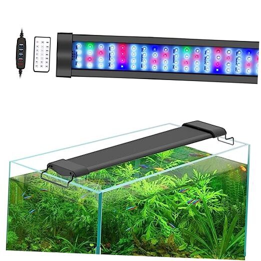 60W LED Aquarium Plant Light Full Spectrum LED Fish Tank Light 180LEDs
