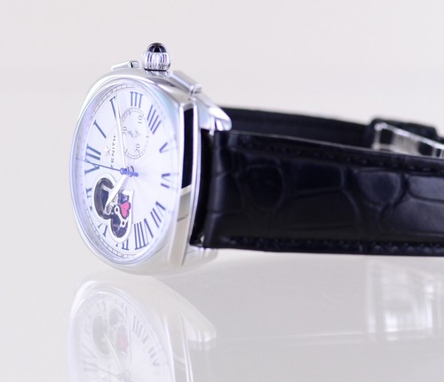 Zenith Uhr Star open El Primero Chronograph Heart 37mm Silver Dial Faltschließe - Bild 14 von 19