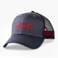 Peterbilt Motors Trucks Charcoal Red Snapback Mesh Cap/Hat