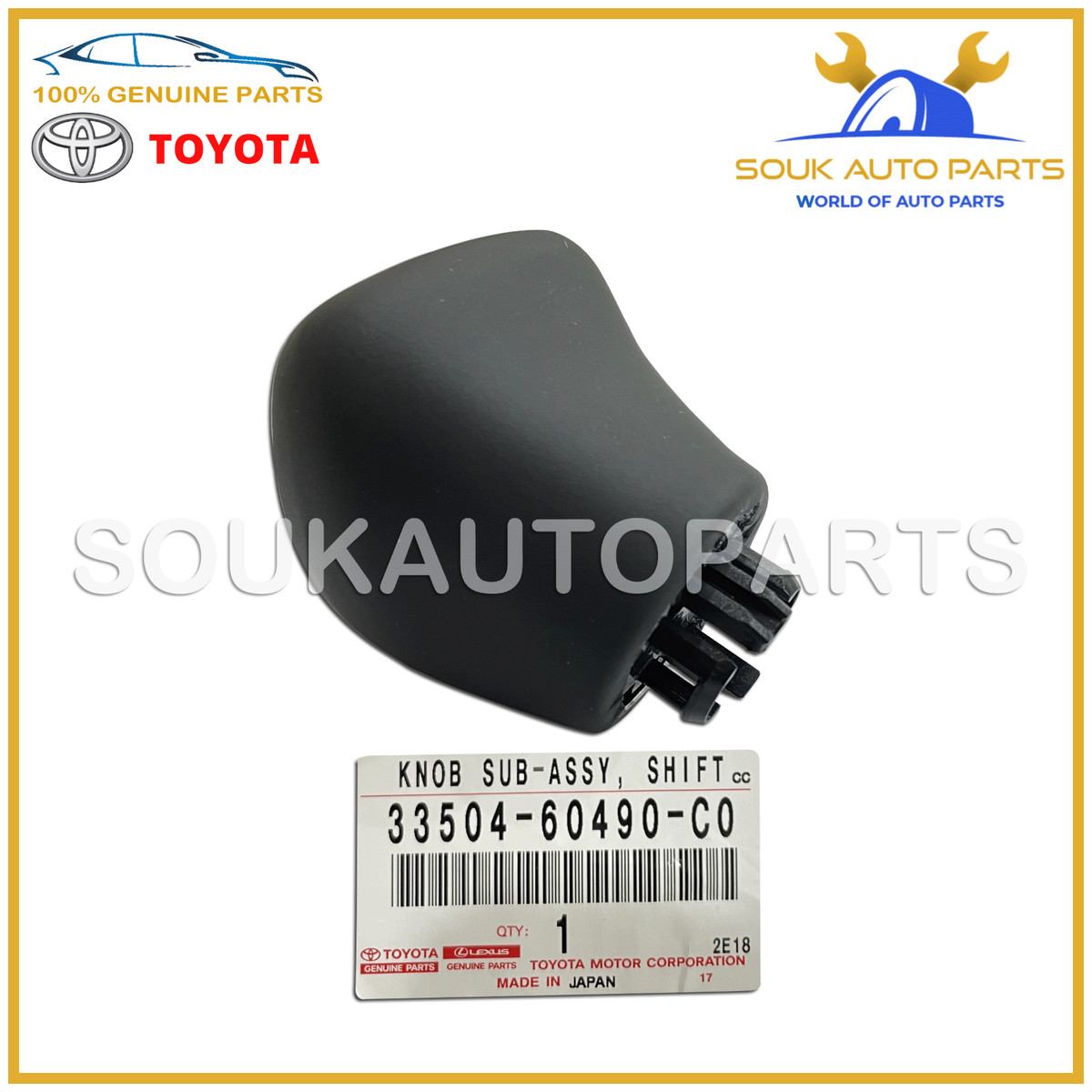 33504-60490-C0 Genuine Toyota KNOB SUB-ASSY SHIFT LEXUS LX570 