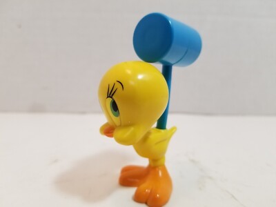 Vintage Tweety Bird Mallet PVC Toy Figure 1994 Warner Brothers