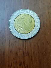moneta 500 lire Istituto Nazionale Di Statistica 70 Istat da collezione